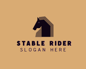 Pony Stallion Animal logo design