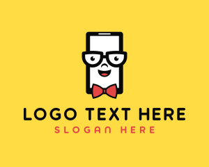 Bowtie - Smartphone Geek Device logo design