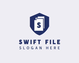 File - Secure Document Shield logo design