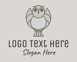 Movie - Flying Owl Cartoon logo design