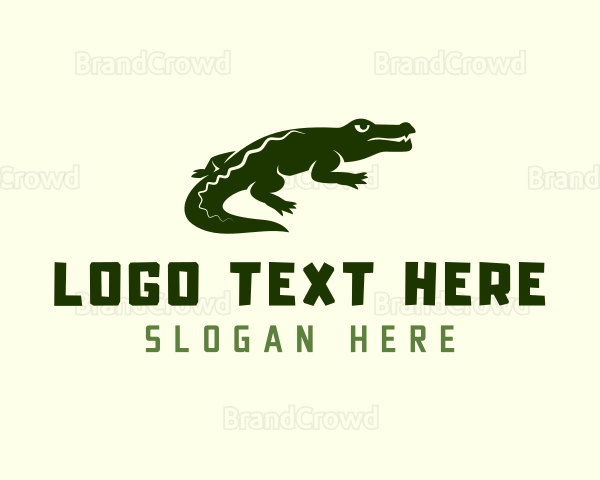 Wild Alligator Crocodile Logo