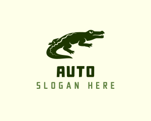 Swamp - Wild Alligator Crocodile logo design