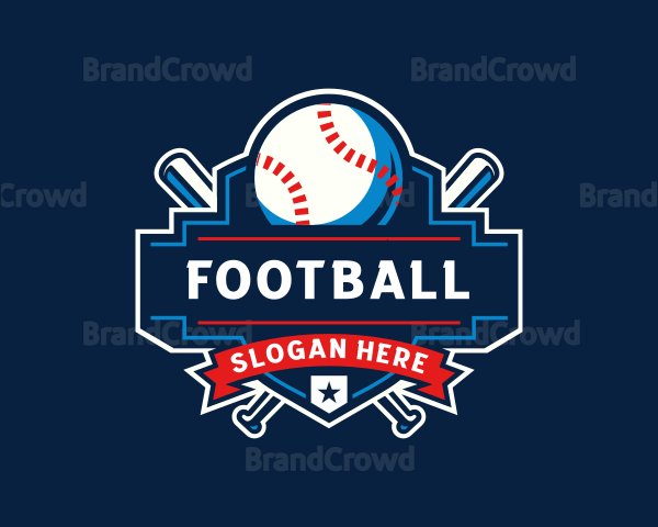 Baseball Sports League Logo