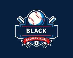 Baseball Sports League Logo