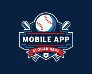 Baseball Sports League Logo