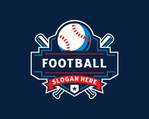 Mitt - Baseball Sports League logo design