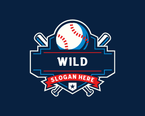 Ball - Baseball Sports League logo design