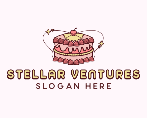 Sweet Cake Dessert logo design