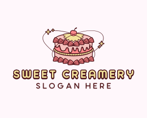 Sweet Cake Dessert logo design