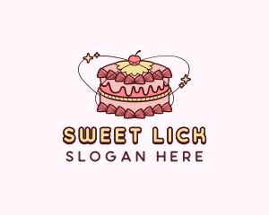 Sweet Cake Dessert logo design