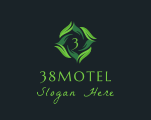 Leaf Plant Hotel logo design