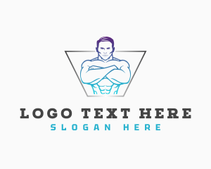 Gym - Masculine Fitness Workout logo design