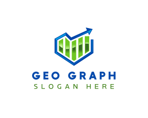 Chart Arrow Graph logo design