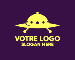 Yellow Cloche Spaceship Logo
