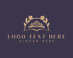 Pageantry - Elegant Crown Coronation logo design