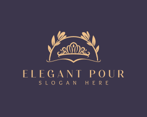 Elegant Crown Coronation logo design