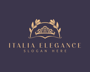 Elegant Crown Coronation logo design