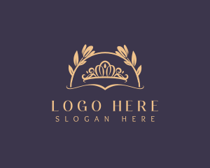 Queen - Elegant Crown Coronation logo design