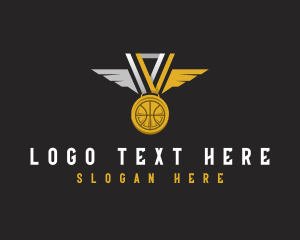 League - Basketball Tournament Medal logo design