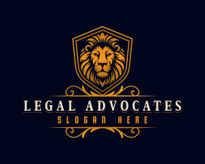 Royal Lion Shield logo design