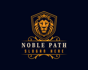 Royal Lion Shield logo design