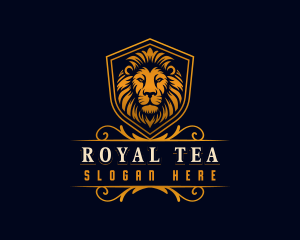 Royal Lion Shield logo design