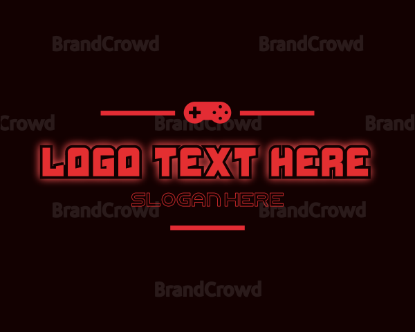 Gaming Console Text Logo