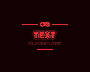 Gaming Console Text logo design