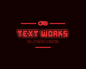 Text - Gaming Console Text logo design
