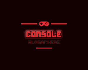 Gaming Console Text logo design