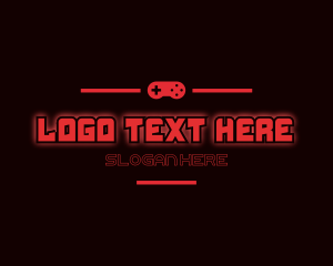 Gaming Console Text Logo