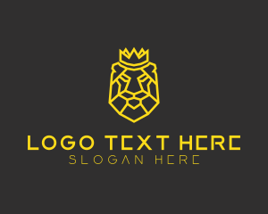 Wildlife - King Lion Crown logo design