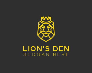 King Lion Crown logo design