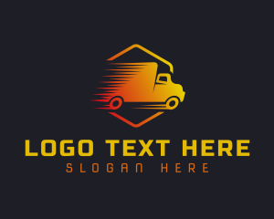 Transport - Delivery Transportation Truck logo design