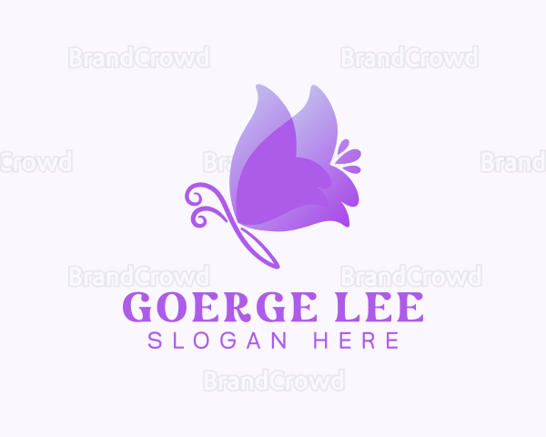 Elegant Butterfly Insect Logo