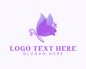 Insect - Elegant Butterfly Insect logo design