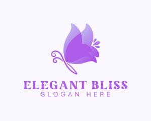 Elegant Butterfly Insect Logo