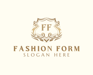 Stylish Fashion Shield logo design