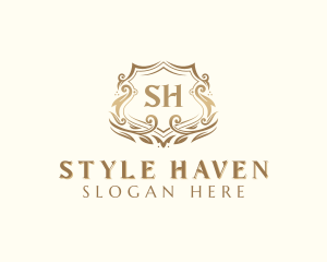 Stylish Fashion Shield logo design
