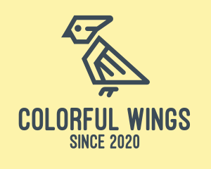 Parrot - Gray Parrot Bird logo design