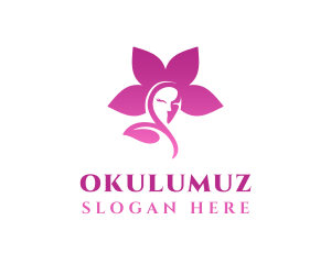 Scent - Pink Woman Beauty Flower logo design