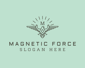 Diamond Military Eagle logo design