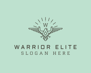 Diamond Military Eagle logo design