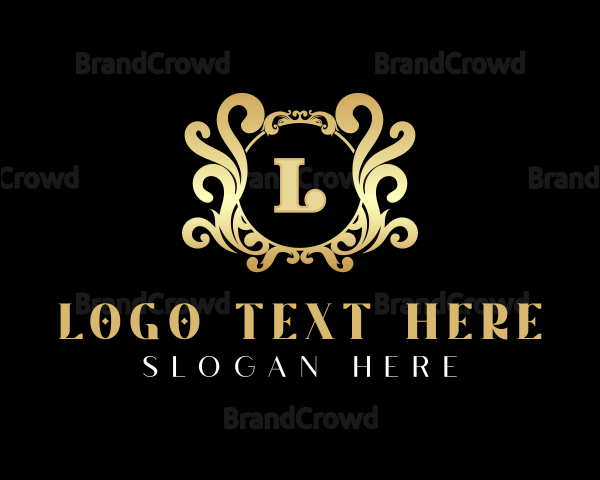 Elegant Ornament Crest Logo