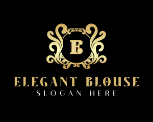 Elegant Ornament Crest logo design