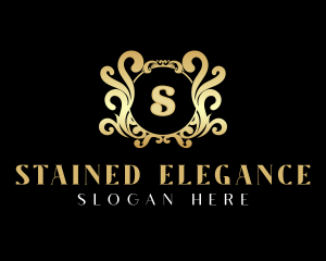 Elegant Ornament Crest logo design