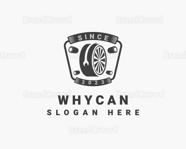 Panel Beater Mechanic Wheel Logo