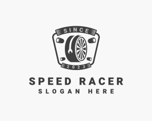 Panel Beater Mechanic Wheel logo design