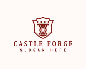 Tower Shield Castle logo design