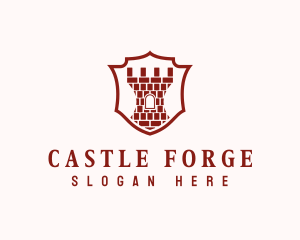 Tower Shield Castle logo design